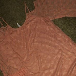Summer cold shoulder dress